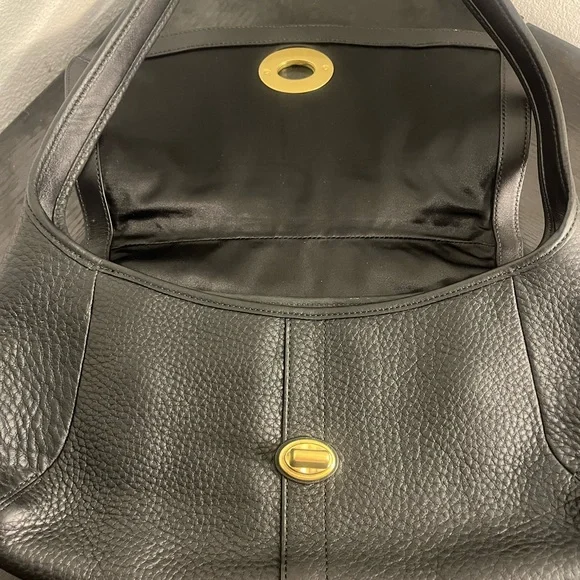 ***Sold*****Coach Y2K Ergo Turn Lock Flap Shoulder Bag Style 11614 Black - Picture 5 of 10